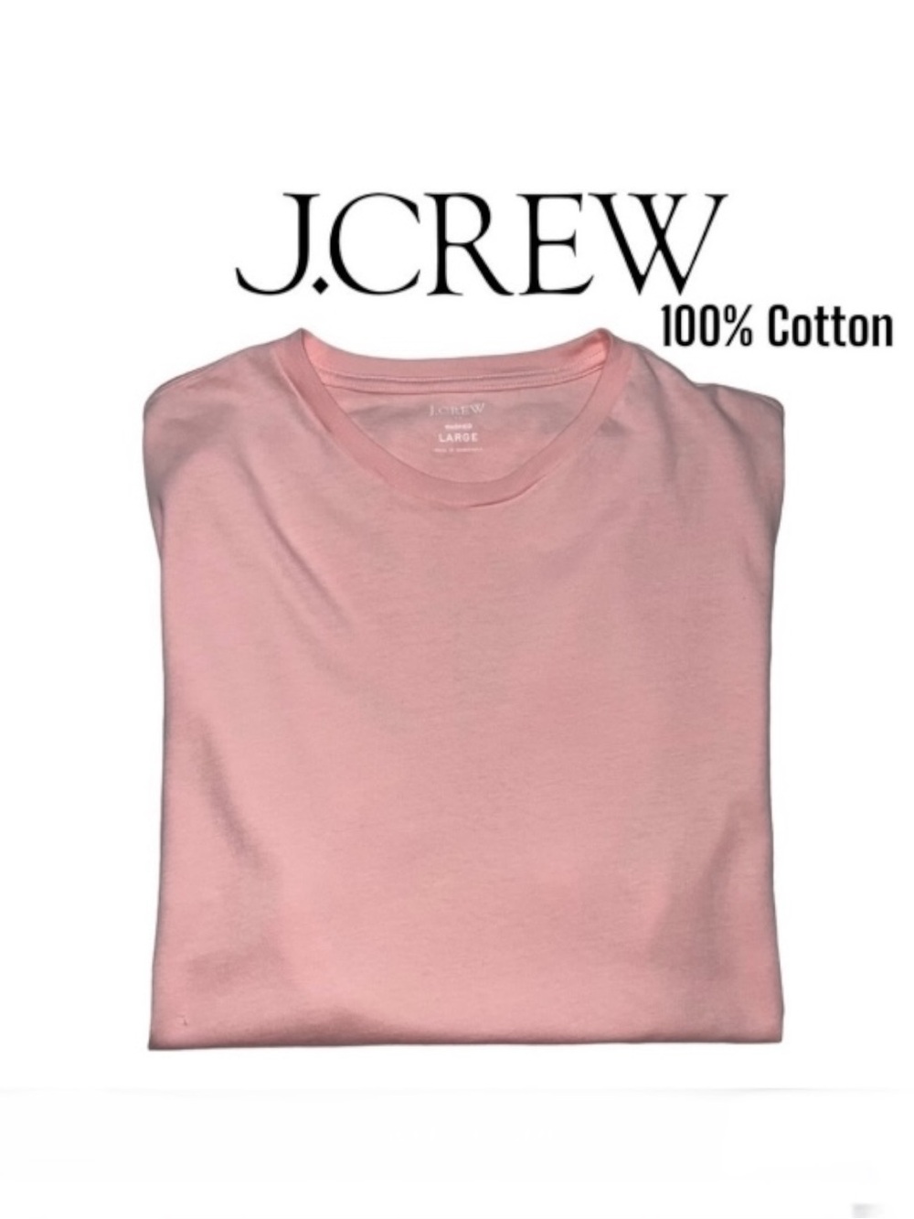 J. Crew (EUC) RE-IMAGINED Men’s 100% Cotton Crew Neck Tee Size Large